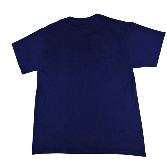 Jerzees BYUI QUIDDITCH Blue Harry Potter School T-Shirt Unisex Adult L  JH929 - Picture 3 of 4